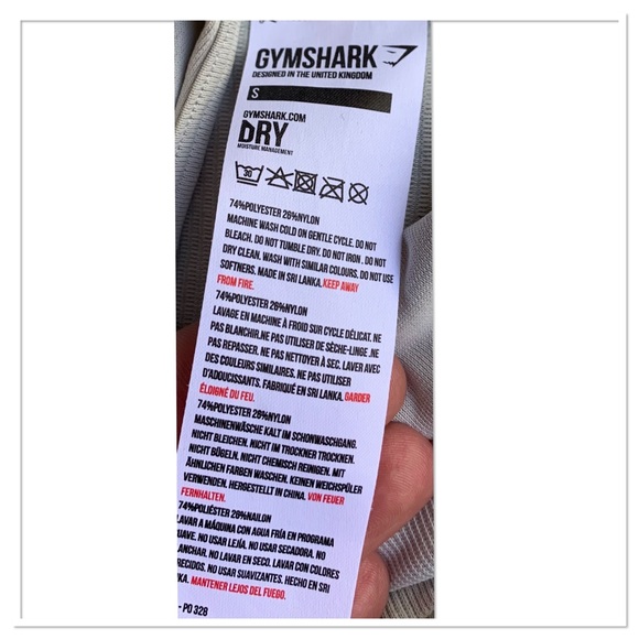 Gymshark Lightweight Hooded Top Silver Gray Long Sleeve Size Small - Picture 7 of 7